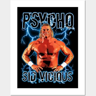 Psycho Sid Vicious Wrestler: Dominance Defined Posters and Art